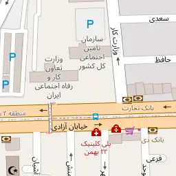 این نقشه، نشانی دکتر نیره نصیری متخصص زنان، زایمان و نازایی در شهر تهران است. در اینجا آماده پذیرایی، ویزیت، معاینه و ارایه خدمات به شما بیماران گرامی هستند.