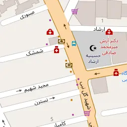 این نقشه، نشانی دکتر سینا فیروزان (مهران) متخصص دندان پزشک در شهر تهران است. در اینجا آماده پذیرایی، ویزیت، معاینه و ارایه خدمات به شما بیماران گرامی هستند.