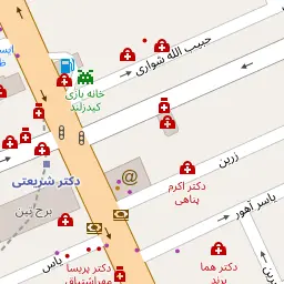 این نقشه، نشانی دکتر حانیه پاینده (ظفر) متخصص دندان پزشک در شهر تهران است. در اینجا آماده پذیرایی، ویزیت، معاینه و ارایه خدمات به شما بیماران گرامی هستند.