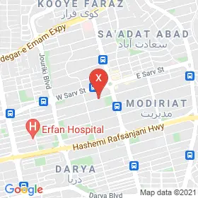این نقشه، آدرس دکتر نیما برادران سادات متخصص گوش و حلق و بینی؛ جراح گوش و حلق و بینی و سر و گردن در شهر تهران است. در اینجا آماده پذیرایی، ویزیت، معاینه و ارایه خدمات به شما بیماران گرامی هستند.