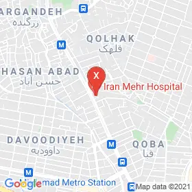این نقشه، نشانی دکتر سیمین ظفردوست متخصص زنان و زایمان و نازایی در شهر تهران است. در اینجا آماده پذیرایی، ویزیت، معاینه و ارایه خدمات به شما بیماران گرامی هستند.
