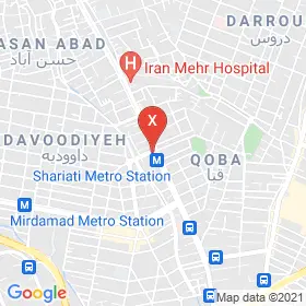 این نقشه، نشانی دکتر فرحناز مهیار متخصص زنان و زایمان و نازایی در شهر تهران است. در اینجا آماده پذیرایی، ویزیت، معاینه و ارایه خدمات به شما بیماران گرامی هستند.