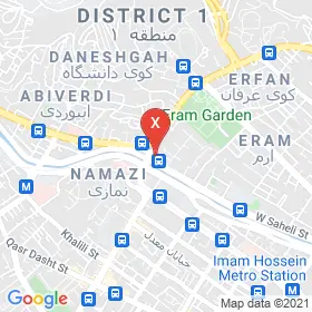 این نقشه، آدرس دکتر سید محمدحسن احمدی متخصص جراحی مغز و اعصاب در شهر شیراز است. در اینجا آماده پذیرایی، ویزیت، معاینه و ارایه خدمات به شما بیماران گرامی هستند.
