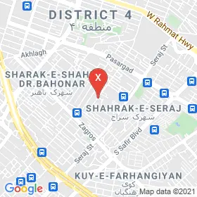 این نقشه، نشانی دکتر سید حسن بهدین متخصص ارتوپدی در شهر شیراز است. در اینجا آماده پذیرایی، ویزیت، معاینه و ارایه خدمات به شما بیماران گرامی هستند.