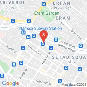 این نقشه، نشانی دکتر انسیه سرابی متخصص زنان و زایمان و نازایی در شهر شیراز است. در اینجا آماده پذیرایی، ویزیت، معاینه و ارایه خدمات به شما بیماران گرامی هستند.