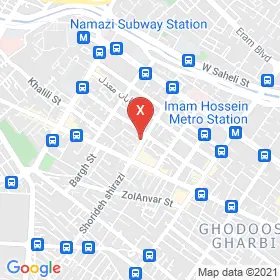 این نقشه، آدرس دکتر احمد علی صادق نژاد متخصص زنان و زایمان و نازایی در شهر شیراز است. در اینجا آماده پذیرایی، ویزیت، معاینه و ارایه خدمات به شما بیماران گرامی هستند.