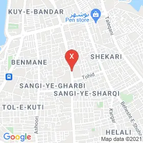 این نقشه، نشانی دکتر نعمت اله رضایی مطلق متخصص قلب و عروق در شهر بوشهر است. در اینجا آماده پذیرایی، ویزیت، معاینه و ارایه خدمات به شما بیماران گرامی هستند.