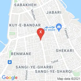 این نقشه، آدرس دکتر فرشته سعادتی متخصص قلب و عروق در شهر بوشهر است. در اینجا آماده پذیرایی، ویزیت، معاینه و ارایه خدمات به شما بیماران گرامی هستند.