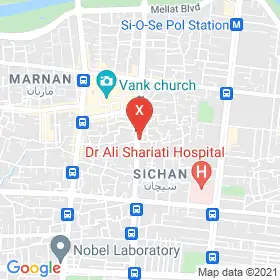 این نقشه، آدرس دکتر بهنام خرمی متخصص جراحی فک و صورت و زیبائی در شهر اصفهان است. در اینجا آماده پذیرایی، ویزیت، معاینه و ارایه خدمات به شما بیماران گرامی هستند.
