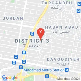 این نقشه، آدرس الناز قربانی متخصص گفتاردرمانگر ( گفتاردرمانی ) در شهر تهران است. در اینجا آماده پذیرایی، ویزیت، معاینه و ارایه خدمات به شما بیماران گرامی هستند.