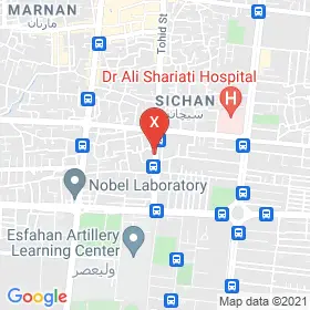 این نقشه، آدرس دکتر ایمان مومنی متخصص پوست، مو و زیبایی در شهر اصفهان است. در اینجا آماده پذیرایی، ویزیت، معاینه و ارایه خدمات به شما بیماران گرامی هستند.