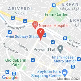این نقشه، آدرس دکتر رویا مهشیدفلاحی متخصص چشم پزشکی در شهر شیراز است. در اینجا آماده پذیرایی، ویزیت، معاینه و ارایه خدمات به شما بیماران گرامی هستند.