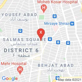 این نقشه، آدرس دکتر نیلوفر نیشابوری متخصص قلب و عروق در شهر تهران است. در اینجا آماده پذیرایی، ویزیت، معاینه و ارایه خدمات به شما بیماران گرامی هستند.