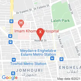 این نقشه، نشانی دکتر ناصر شریعتمداری متخصص بیماریهای عفونی و گرمسیری در شهر تهران است. در اینجا آماده پذیرایی، ویزیت، معاینه و ارایه خدمات به شما بیماران گرامی هستند.