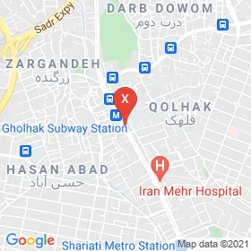 این نقشه، نشانی دکتر اشرف ثامتی متخصص زنان و زایمان و نازایی در شهر تهران است. در اینجا آماده پذیرایی، ویزیت، معاینه و ارایه خدمات به شما بیماران گرامی هستند.