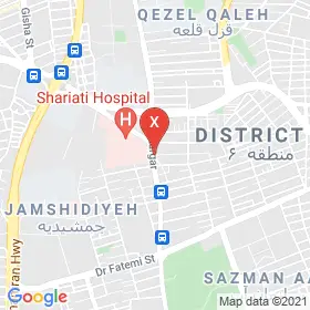 این نقشه، آدرس دکتر اسفندیار نوروزی متخصص قلب و عروق در شهر تهران است. در اینجا آماده پذیرایی، ویزیت، معاینه و ارایه خدمات به شما بیماران گرامی هستند.