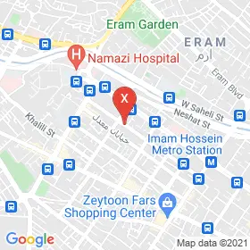 این نقشه، آدرس دکتر امین جلوداری متخصص پزشک عمومی در شهر شیراز است. در اینجا آماده پذیرایی، ویزیت، معاینه و ارایه خدمات به شما بیماران گرامی هستند.