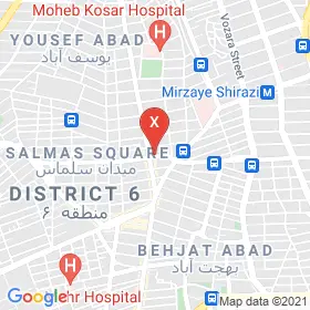 این نقشه، نشانی دکتر فروغ شادانلو متخصص زنان و زایمان و نازایی در شهر تهران است. در اینجا آماده پذیرایی، ویزیت، معاینه و ارایه خدمات به شما بیماران گرامی هستند.