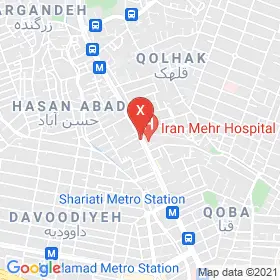 این نقشه، آدرس دکتر حمیدرضا ابوعلی متخصص ارتوپدی؛ جراحی استخوان و مفاصل کودکان ( ارتوپدی کودکان) در شهر تهران است. در اینجا آماده پذیرایی، ویزیت، معاینه و ارایه خدمات به شما بیماران گرامی هستند.