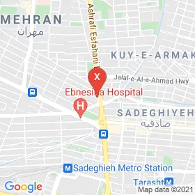 این نقشه، آدرس دکتر علی جارگانه متخصص چشم پزشکی در شهر تهران است. در اینجا آماده پذیرایی، ویزیت، معاینه و ارایه خدمات به شما بیماران گرامی هستند.