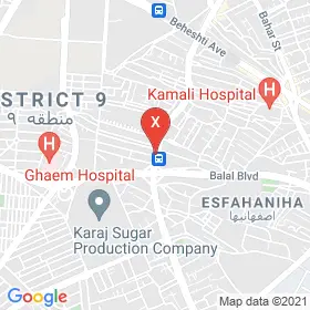 این نقشه، نشانی دکتر سید فرشاد سید طاهر متخصص داخلی؛ خون و سرءان شناسی در شهر کرج است. در اینجا آماده پذیرایی، ویزیت، معاینه و ارایه خدمات به شما بیماران گرامی هستند.
