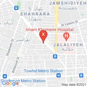این نقشه، نشانی دکتر رویا صفارزاده کرمانی متخصص قلب و عروق در شهر تهران است. در اینجا آماده پذیرایی، ویزیت، معاینه و ارایه خدمات به شما بیماران گرامی هستند.