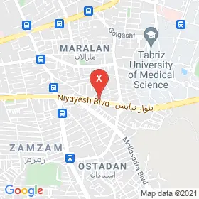 این نقشه، نشانی دکتر آراز محمدزاده متخصص چشم پزشکی؛ شبکیه در شهر تبریز است. در اینجا آماده پذیرایی، ویزیت، معاینه و ارایه خدمات به شما بیماران گرامی هستند.