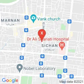 این نقشه، آدرس دکتر راضیه ایرجی متخصص پوست، مو و زیبایی در شهر اصفهان است. در اینجا آماده پذیرایی، ویزیت، معاینه و ارایه خدمات به شما بیماران گرامی هستند.