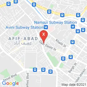 این نقشه، نشانی دکتر امیرپاشا هنرپیشه متخصص رادیولوژی در شهر شیراز است. در اینجا آماده پذیرایی، ویزیت، معاینه و ارایه خدمات به شما بیماران گرامی هستند.