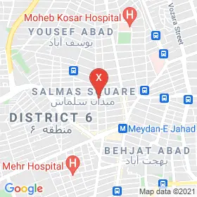 این نقشه، آدرس دکتر محمدحسین چلبی متخصص مغز و اعصاب (نورولوژی) در شهر تهران است. در اینجا آماده پذیرایی، ویزیت، معاینه و ارایه خدمات به شما بیماران گرامی هستند.