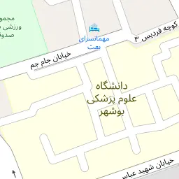 این نقشه، آدرس محبوبه حمیدی متخصص کارشناس مامایی(مرکز مشاوره کلینیک مامایی دنیا ) در شهر بوشهر است. در اینجا آماده پذیرایی، ویزیت، معاینه و ارایه خدمات به شما بیماران گرامی هستند.