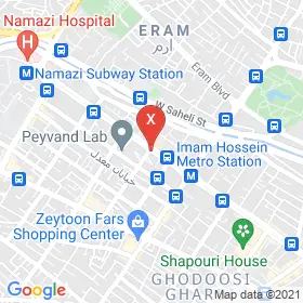 این نقشه، آدرس دکتر امیر فرخی متخصص جراحی کلیه،مجاری ادراری و تناسلی (اورولوژی) در شهر شیراز است. در اینجا آماده پذیرایی، ویزیت، معاینه و ارایه خدمات به شما بیماران گرامی هستند.
