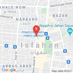 این نقشه، آدرس دکتر الهه ایزدی خواه متخصص پوست، مو و زیبایی در شهر اصفهان است. در اینجا آماده پذیرایی، ویزیت، معاینه و ارایه خدمات به شما بیماران گرامی هستند.