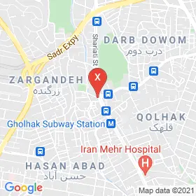 این نقشه، آدرس دکتر محمدعلی مژدهی متخصص پوست، مو و زیبایی در شهر تهران است. در اینجا آماده پذیرایی، ویزیت، معاینه و ارایه خدمات به شما بیماران گرامی هستند.