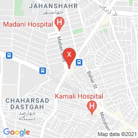 این نقشه، آدرس دکتر منصور رضایی متخصص ارتوپدی در شهر کرج است. در اینجا آماده پذیرایی، ویزیت، معاینه و ارایه خدمات به شما بیماران گرامی هستند.