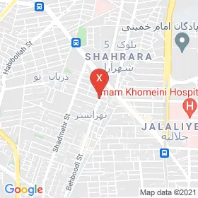 این نقشه، نشانی دکتر فرناز شیخ نواز جاهد متخصص زنان و زایمان و نازایی در شهر تهران است. در اینجا آماده پذیرایی، ویزیت، معاینه و ارایه خدمات به شما بیماران گرامی هستند.