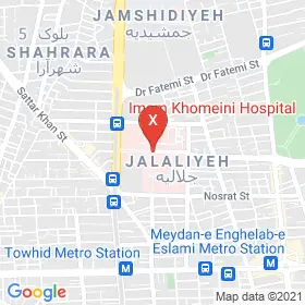 این نقشه، نشانی دکتر فرزانه معتمد متخصص کودکان و نوزادان؛ گوارش و کبد کودکان در شهر تهران است. در اینجا آماده پذیرایی، ویزیت، معاینه و ارایه خدمات به شما بیماران گرامی هستند.