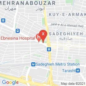 این نقشه، آدرس دکتر رامین طالبیان متخصص ارتوپدی در شهر تهران است. در اینجا آماده پذیرایی، ویزیت، معاینه و ارایه خدمات به شما بیماران گرامی هستند.