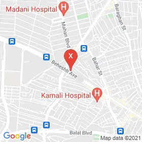این نقشه، نشانی دکتر نسرین اسلامی زاده متخصص زنان و زایمان و نازایی در شهر کرج است. در اینجا آماده پذیرایی، ویزیت، معاینه و ارایه خدمات به شما بیماران گرامی هستند.