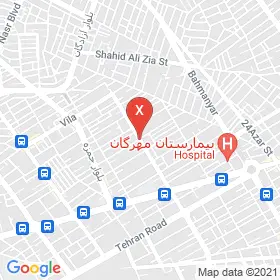 این نقشه، آدرس دکتر نوشین میرحسینی متخصص کودکان و نوزادان در شهر کرمان است. در اینجا آماده پذیرایی، ویزیت، معاینه و ارایه خدمات به شما بیماران گرامی هستند.