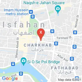 این نقشه، آدرس دکتر سیدمحمد هوائی متخصص گوش حلق و بینی در شهر اصفهان است. در اینجا آماده پذیرایی، ویزیت، معاینه و ارایه خدمات به شما بیماران گرامی هستند.