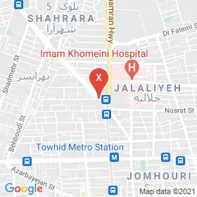 این نقشه، آدرس دکتر نازنین معینی متخصص جراحی عمومی؛ جراحی پستان در شهر تهران است. در اینجا آماده پذیرایی، ویزیت، معاینه و ارایه خدمات به شما بیماران گرامی هستند.