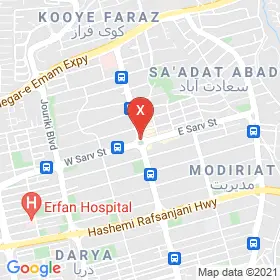 این نقشه، آدرس دکتر دینا فداکار متخصص زنان و زایمان و نازایی در شهر تهران است. در اینجا آماده پذیرایی، ویزیت، معاینه و ارایه خدمات به شما بیماران گرامی هستند.