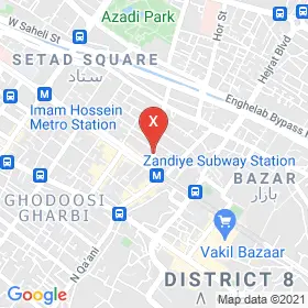 این نقشه، آدرس دکتر جلال حسینی متخصص گوش حلق و بینی در شهر شیراز است. در اینجا آماده پذیرایی، ویزیت، معاینه و ارایه خدمات به شما بیماران گرامی هستند.