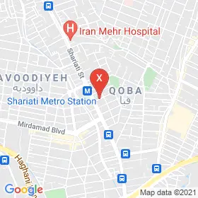 این نقشه، آدرس دکتر سیدمجید کاظمی متخصص گوش حلق و بینی در شهر تهران است. در اینجا آماده پذیرایی، ویزیت، معاینه و ارایه خدمات به شما بیماران گرامی هستند.