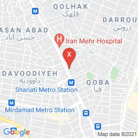 این نقشه، آدرس دکتر بابک صانعی متخصص رادیولوژی در شهر تهران است. در اینجا آماده پذیرایی، ویزیت، معاینه و ارایه خدمات به شما بیماران گرامی هستند.