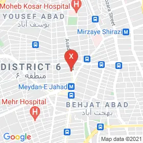 این نقشه، آدرس کاردرمانی کوشا متخصص  در شهر تهران است. در اینجا آماده پذیرایی، ویزیت، معاینه و ارایه خدمات به شما بیماران گرامی هستند.