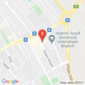 این نقشه، آدرس دکتر ندا ارجمند متخصص زنان، زایمان و نازایی در شهر اسلامشهر است. در اینجا آماده پذیرایی، ویزیت، معاینه و ارایه خدمات به شما بیماران گرامی هستند.