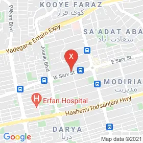 این نقشه، نشانی دکتر حبیبه احمدی متخصص تخصص: زنان، زایمان و نازایی؛ فلوشیپ: جراحی زیبایی زنان در شهر تهران است. در اینجا آماده پذیرایی، ویزیت، معاینه و ارایه خدمات به شما بیماران گرامی هستند.