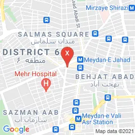 این نقشه، آدرس ارتوپدی فنی ظفر متخصص  در شهر تهران است. در اینجا آماده پذیرایی، ویزیت، معاینه و ارایه خدمات به شما بیماران گرامی هستند.